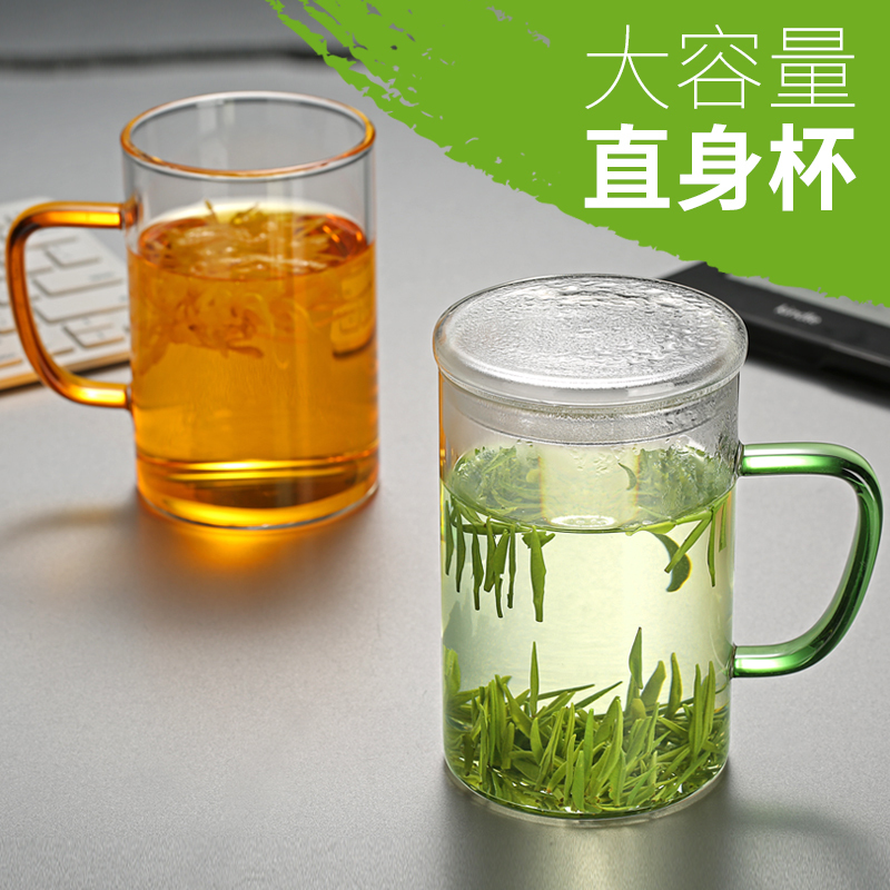 有柄玻璃茶杯