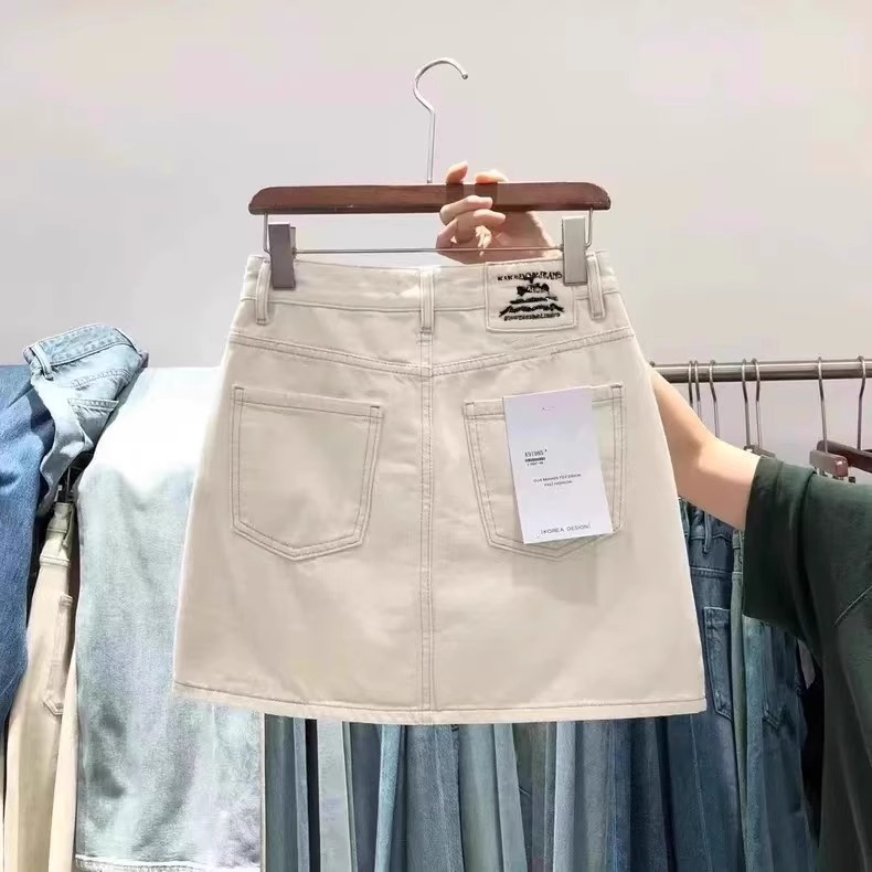a字版半身牛仔裙夏