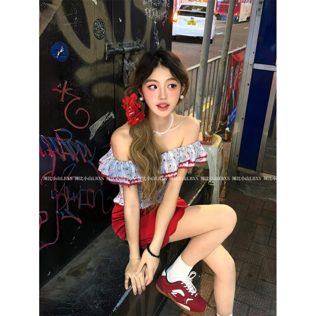 高腰半身裙套装女夏两件套