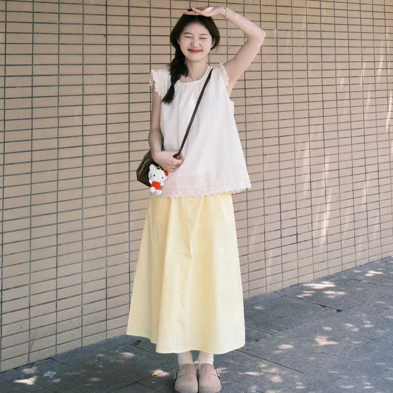 半身裙小个子夏套装