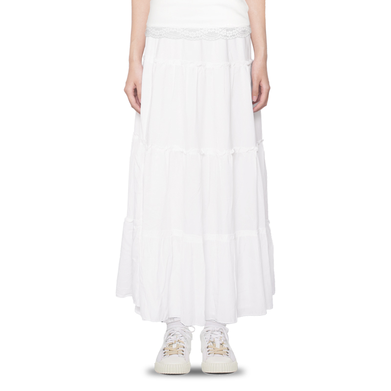 白色半身裙夏长款