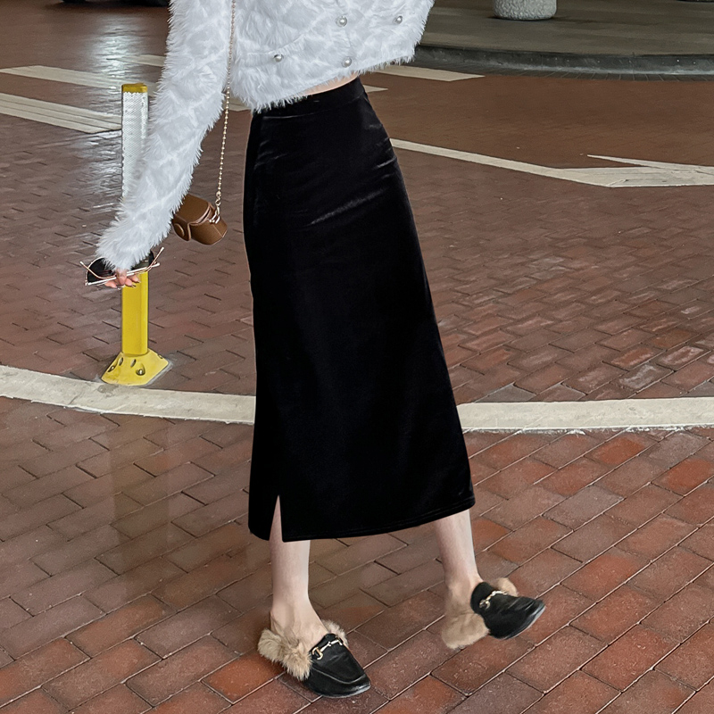 裙子女秋冬半身裙长款