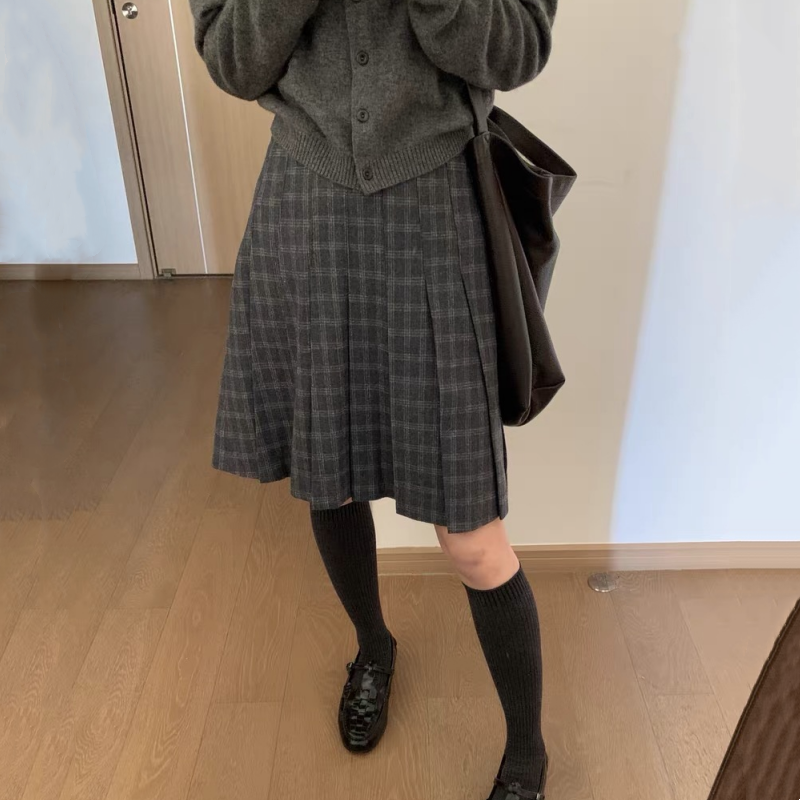半身裙女胖mm长款秋冬