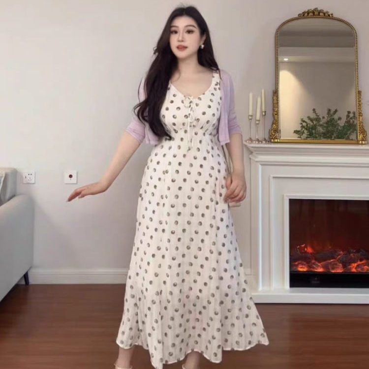 显瘦连衣裙夏微胖