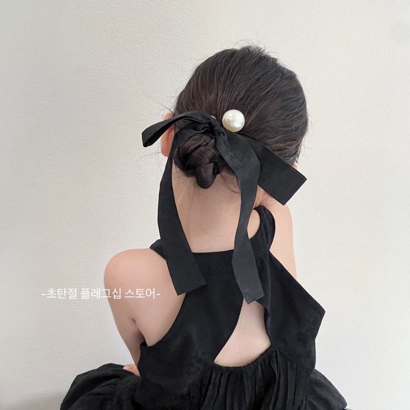 女童发饰黑色蝴蝶结