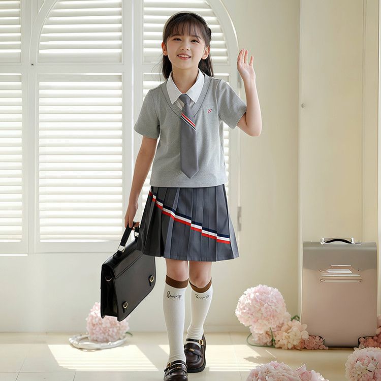 女童毛衣半身裙套装