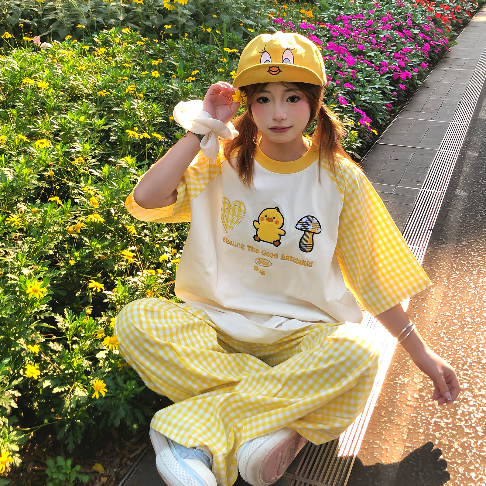 格子上衣女夏