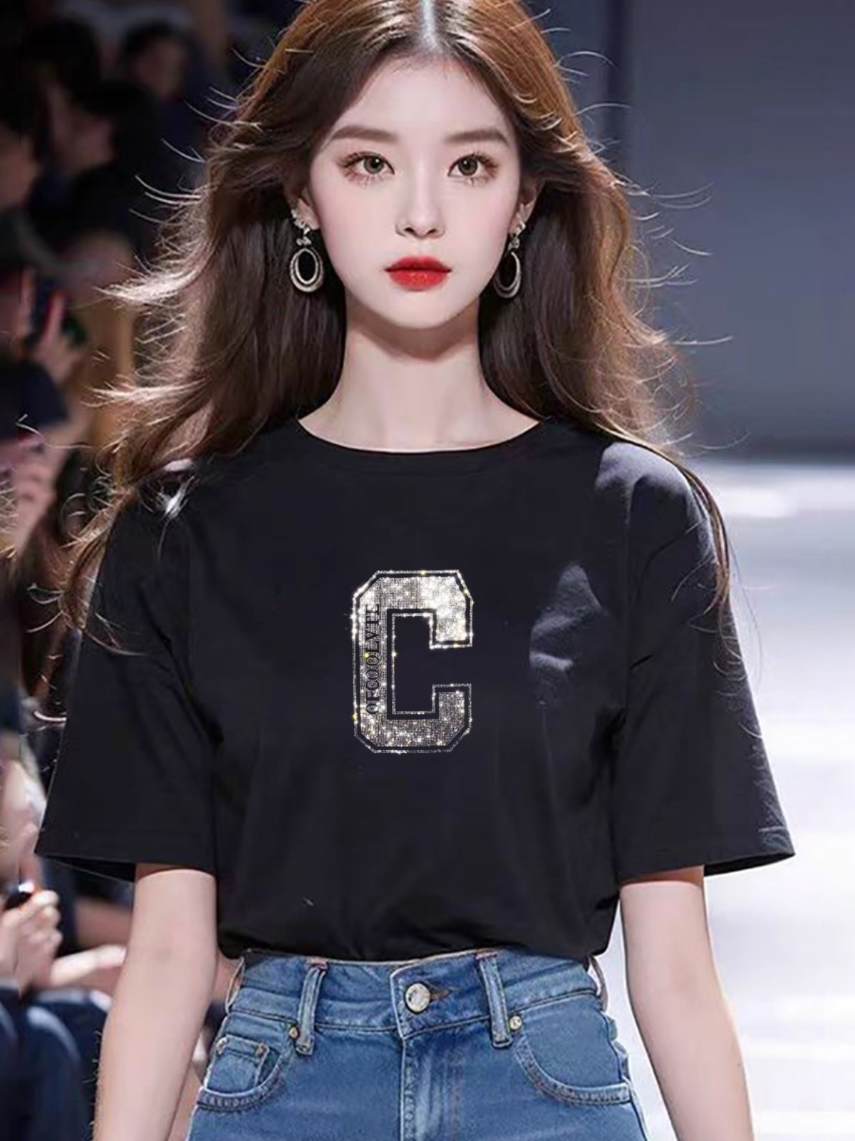 韩国潮牌短袖t恤女夏新款时尚上衣