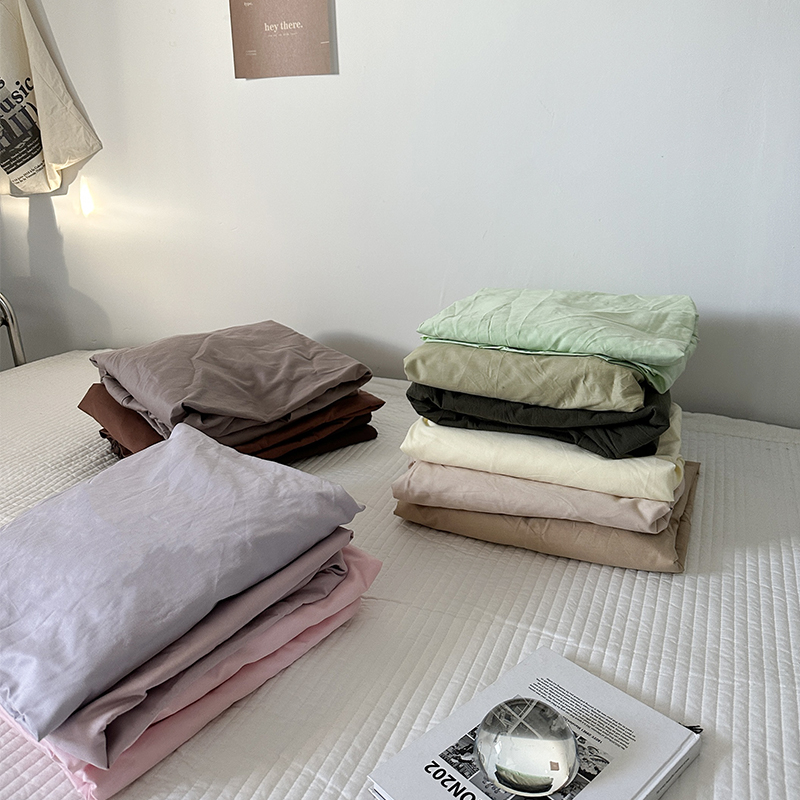 纯色床单纯棉