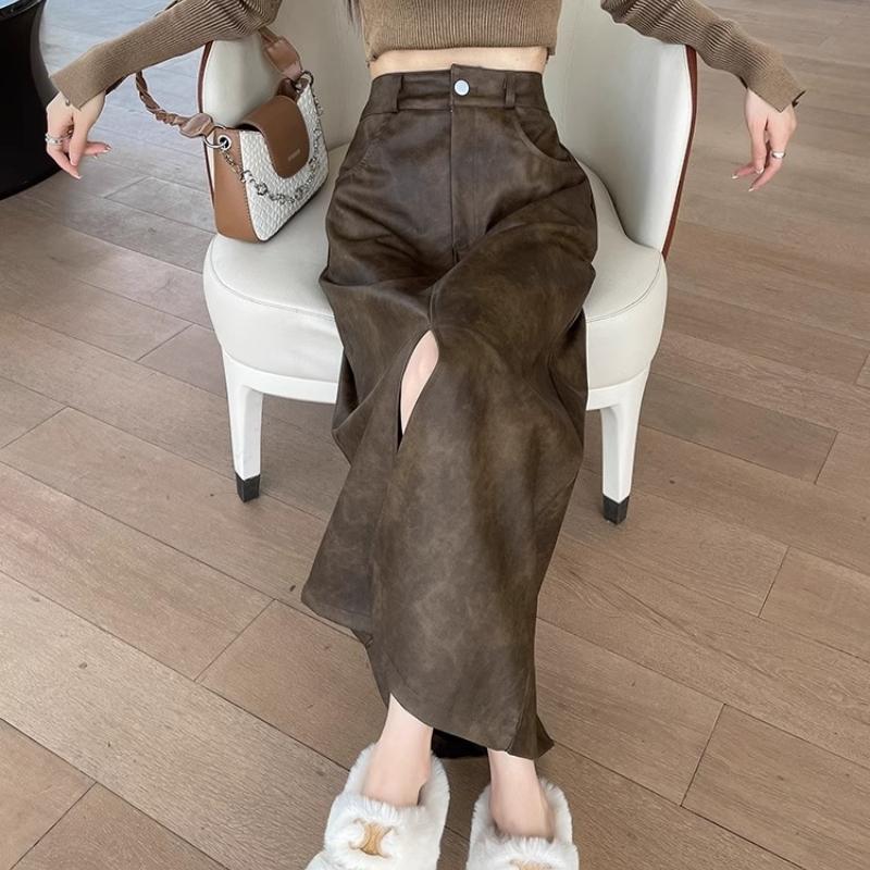 女秋冬半身裙长款