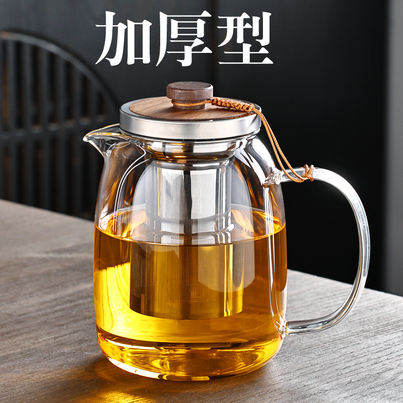 加厚玻璃耐高温花茶壶