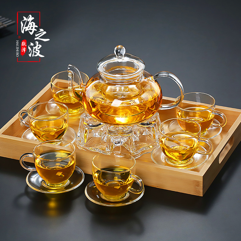 加厚玻璃耐高温花茶壶