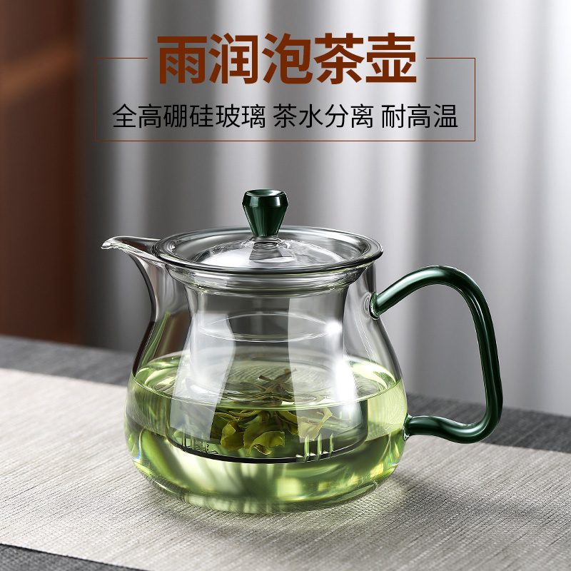 加厚玻璃耐高温花茶壶