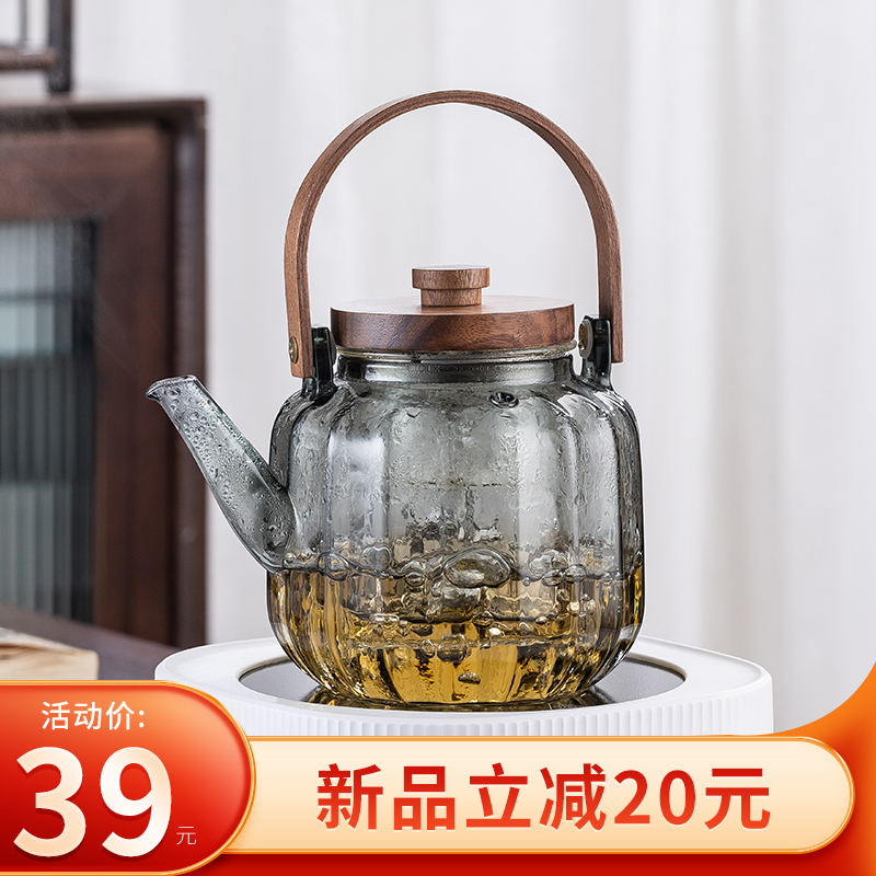 玻璃煮茶壶耐高温加厚烧水壶