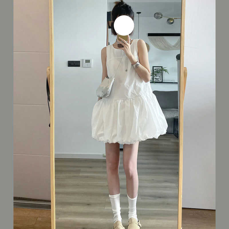 白色连衣裙夏季小个子