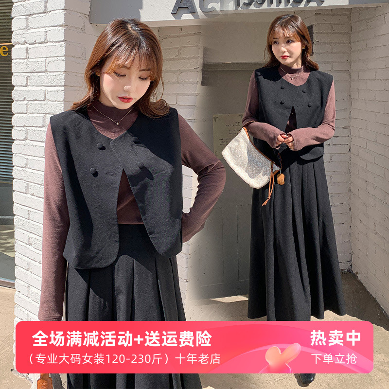 半身裙套装女2024新款秋冬大码