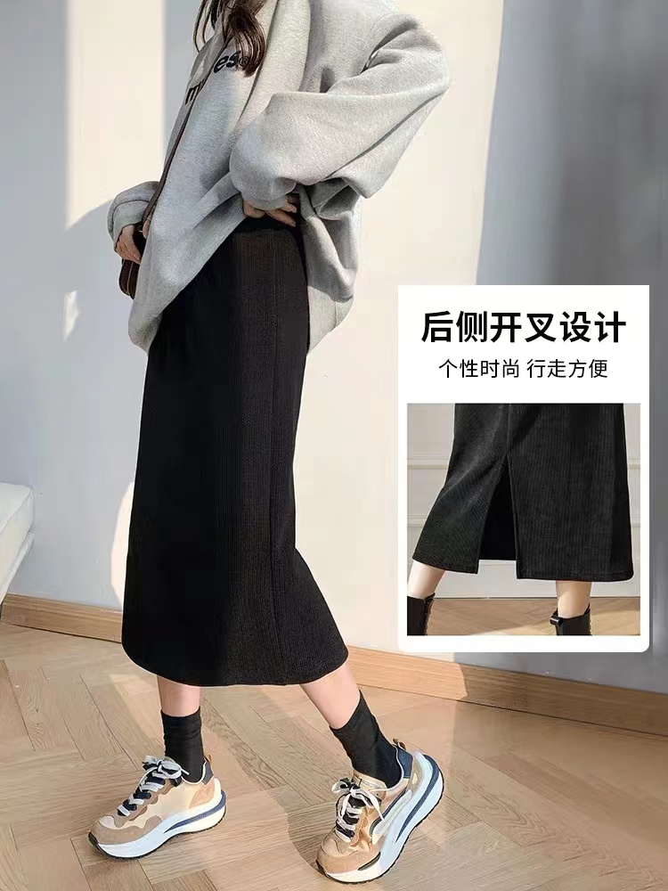a字半身裙秋冬款加绒