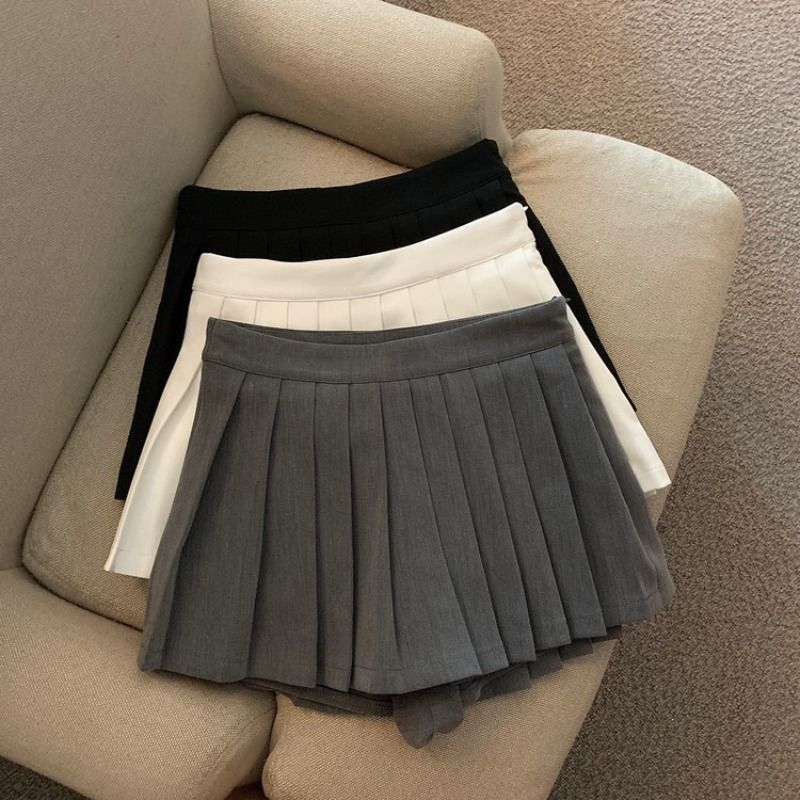 半身裙秋冬女百褶裙