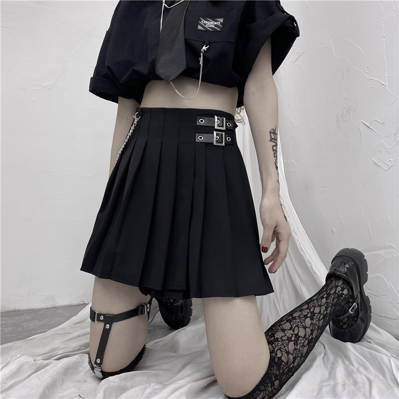 半身裙女秋冬百褶裙