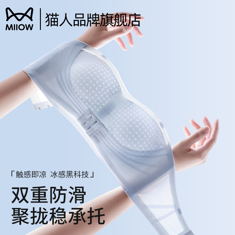 猫人内衣女夏季薄款小胸聚拢