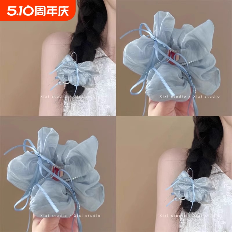 发饰蝴蝶结蓝色