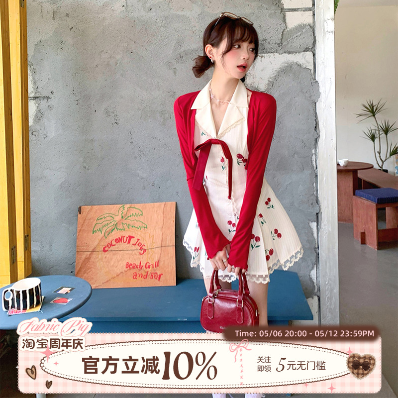 印花甜美连衣裙