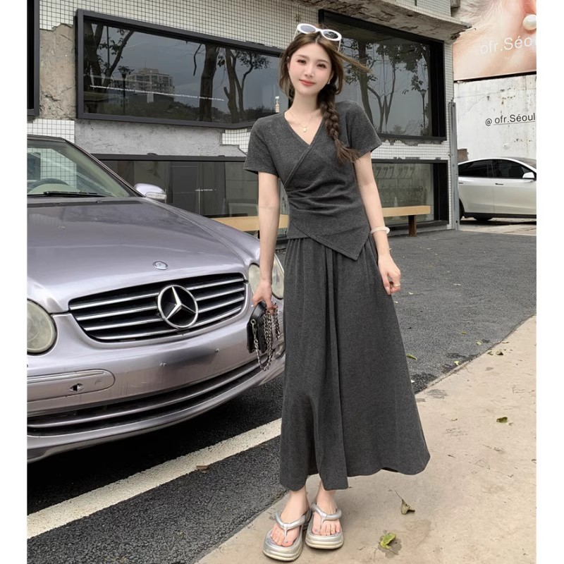 大码女装夏半身裙套装
