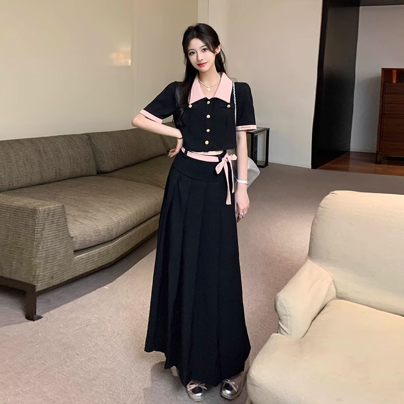 长裙女半身裙套装两件套夏显瘦