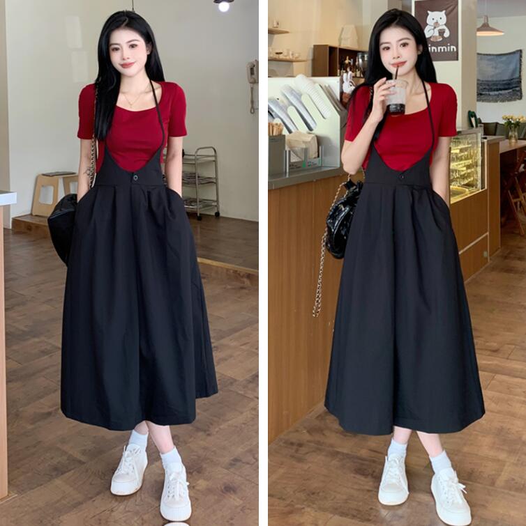 长裙女半身裙套装两件套夏显瘦