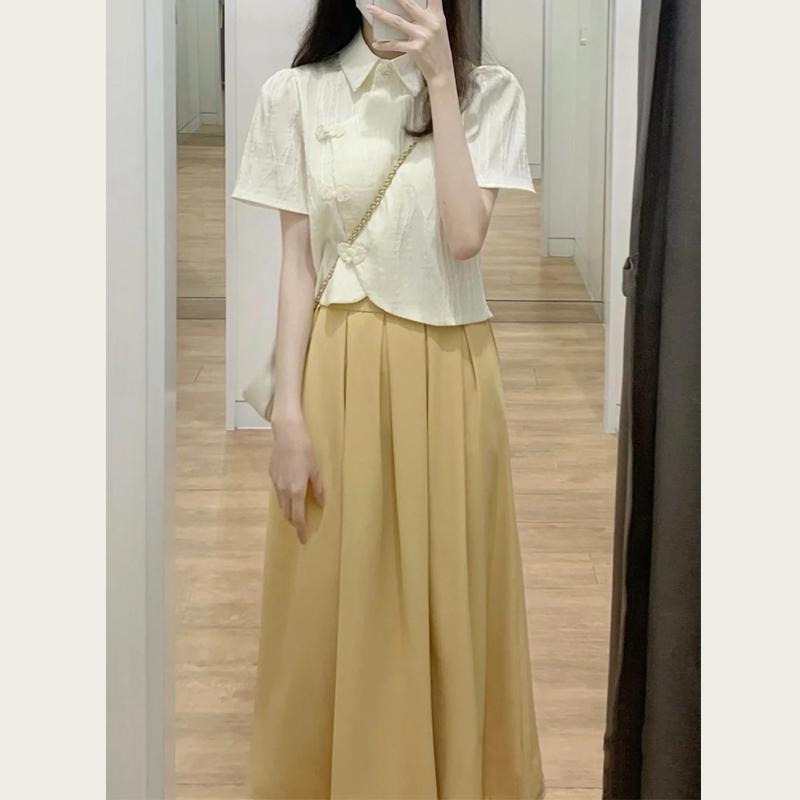 小个子半身裙夏套装