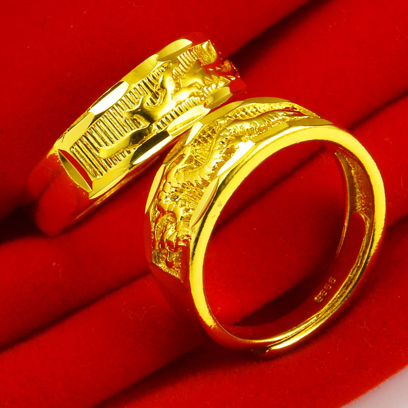 对戒结婚戒指黄金