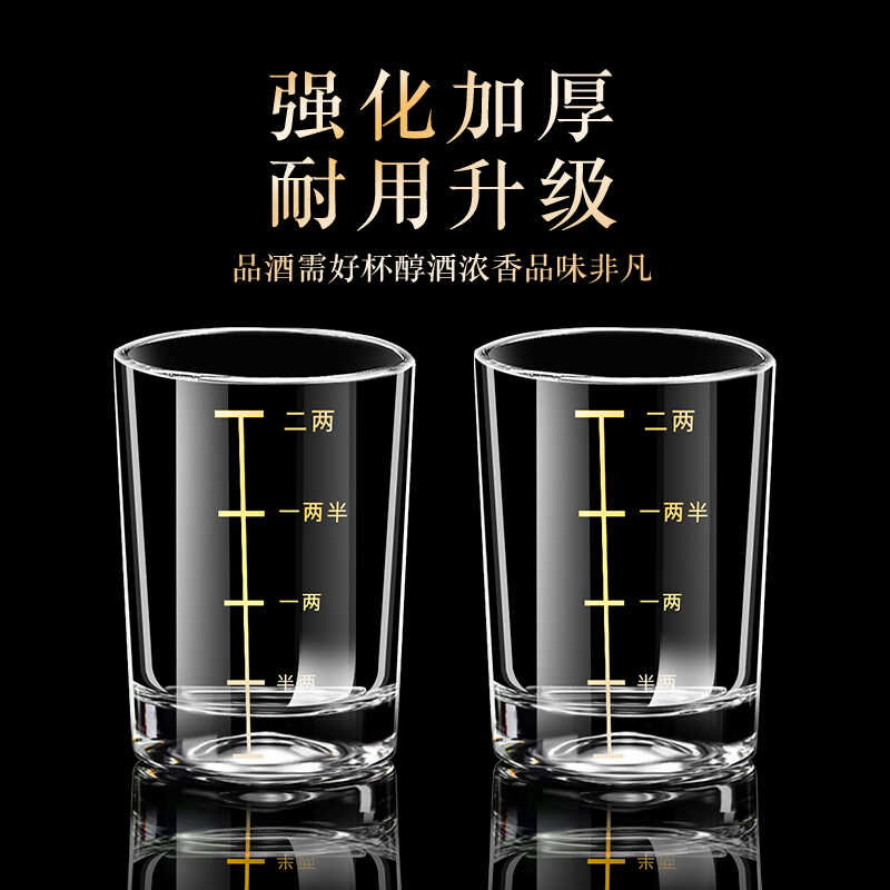 二两白酒杯套装家用2两