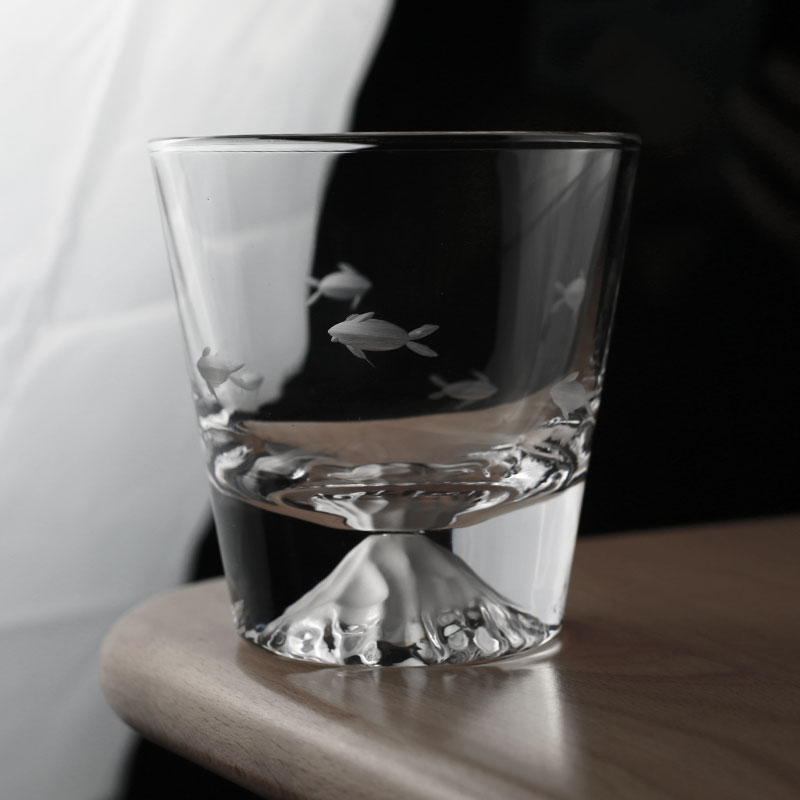 江户切子水晶玻璃杯