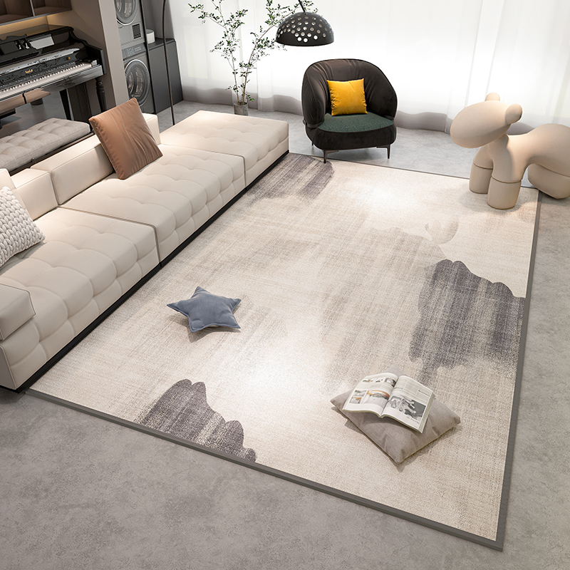 轻奢高级现代简约大面积客厅地毯