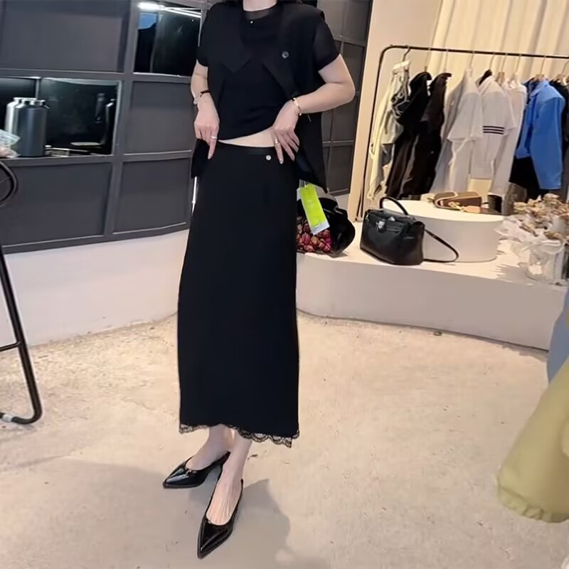 大码半身裙胖mm春秋显瘦