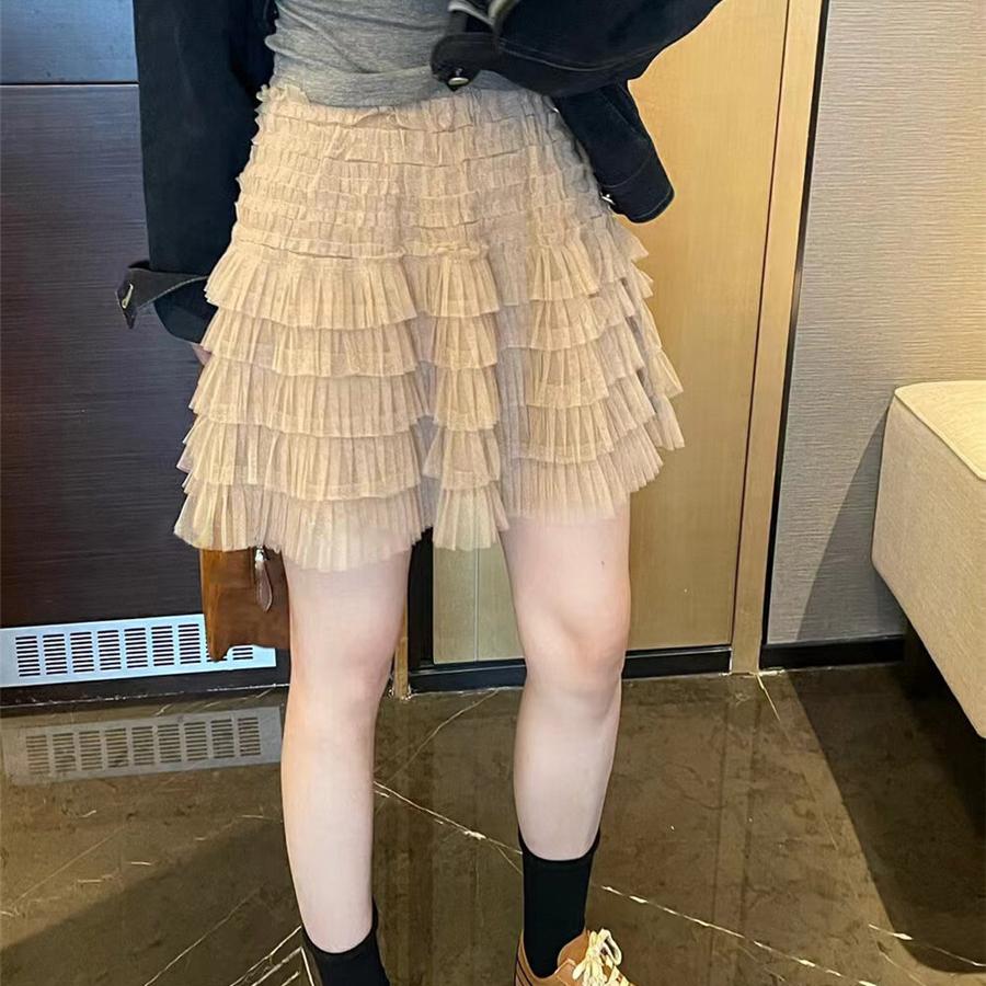 网纱半身裙女秋冬