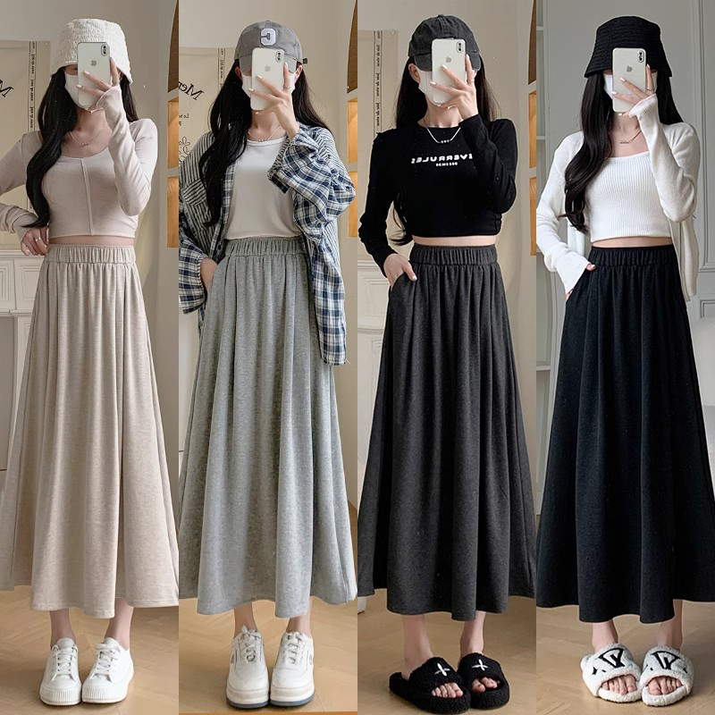 半身裙女中长款秋冬