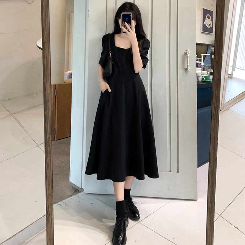 连衣裙女冬胖mm显瘦