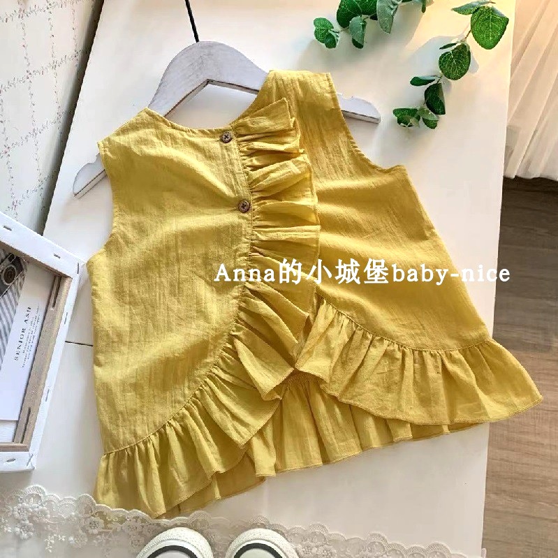衬衫女夏款 荷叶袖