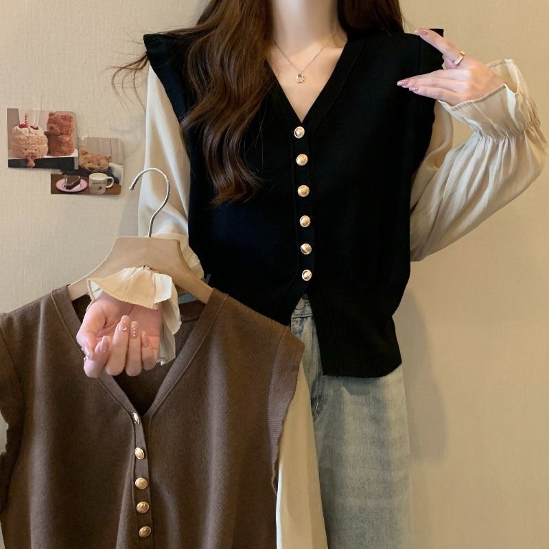 上衣女2024新款爆款荷叶袖