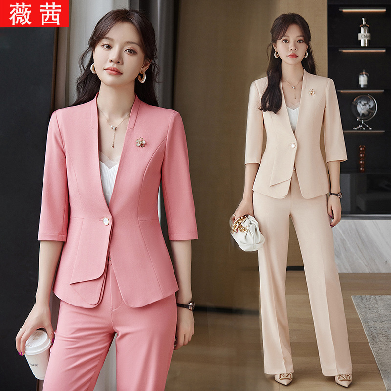 干练气质女装高级感套装夏小个子