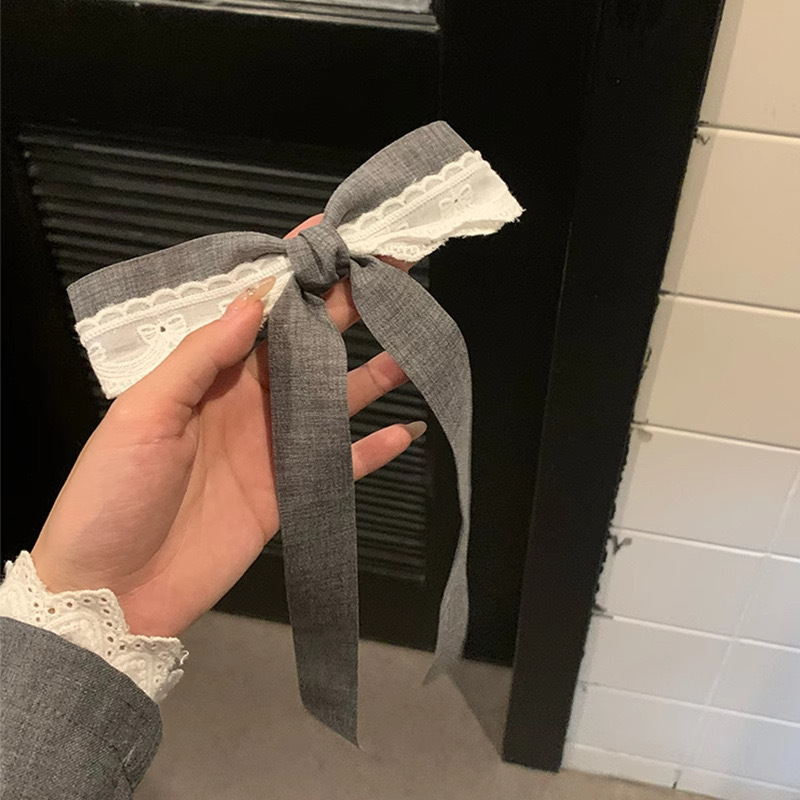 白色小蝴蝶结发饰