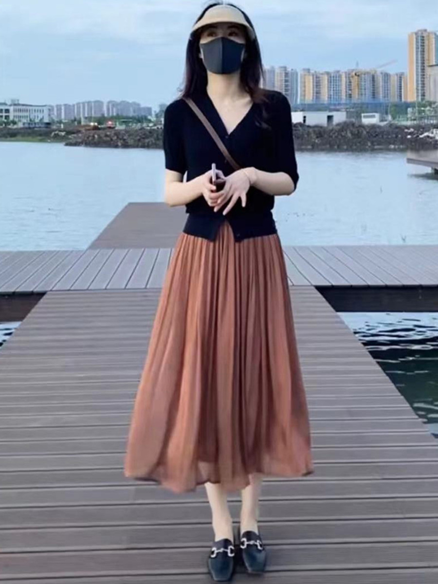 半身裙女长款