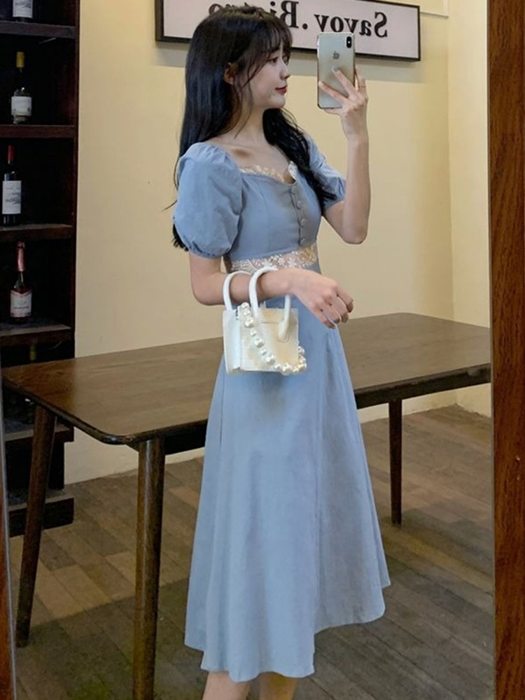 显瘦连衣裙子小个子