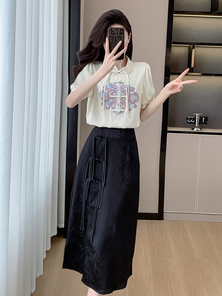 新中式国风时尚套装女2024春新款夏季