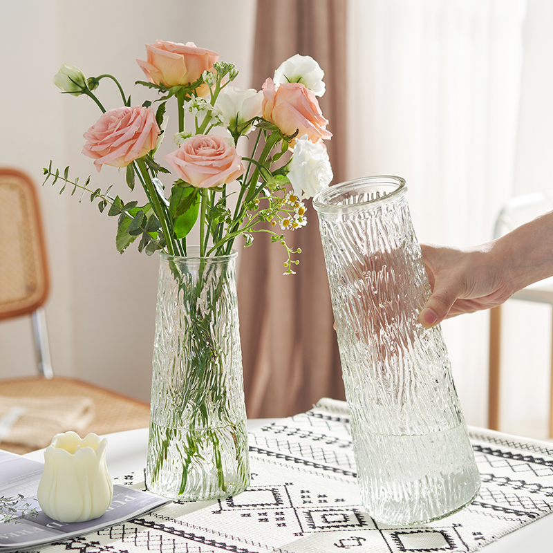 花瓶玻璃透明水养插花富贵竹