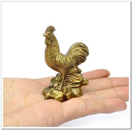 铜公鸡摆件纯铜