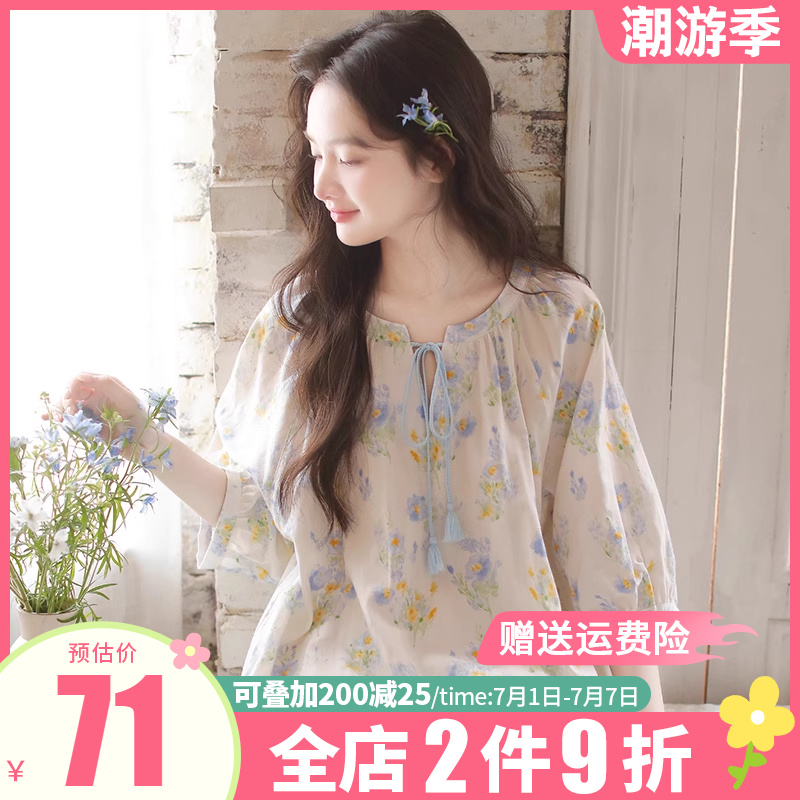 睡裙纯棉夏季女款2024新款