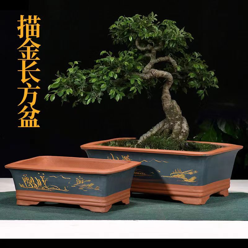 宜兴紫砂花盆精品