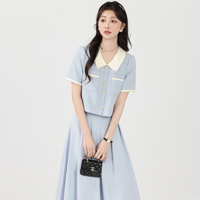 半身裙女2024新款夏套装小个子